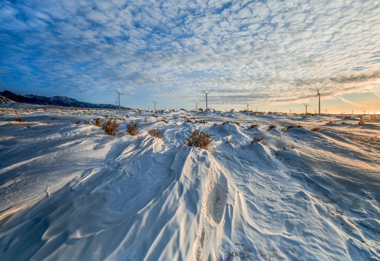 新疆农村雪景图片图片