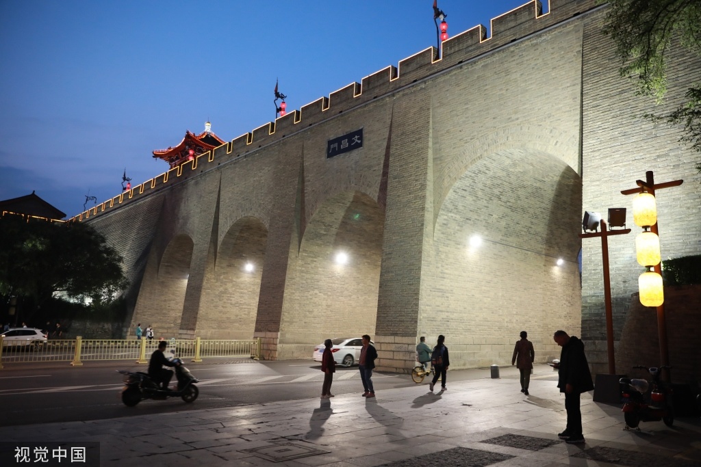 西安明城墙4座城门"门楣"标识恢复